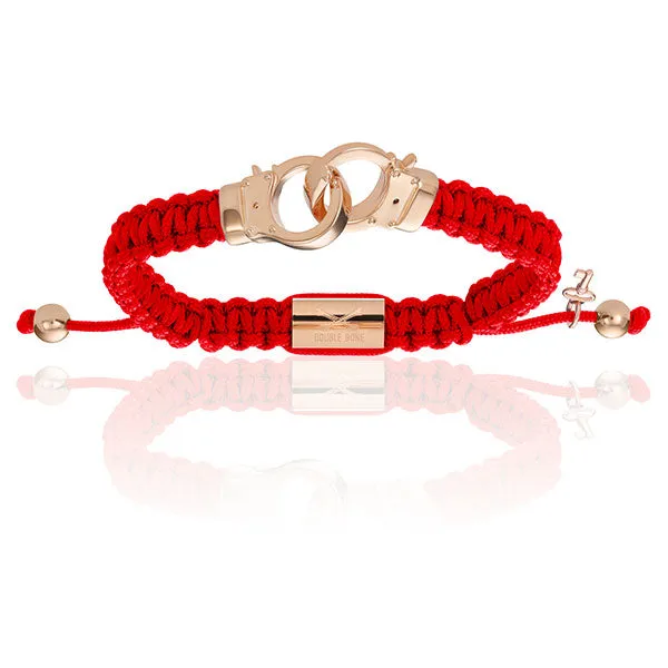 Red and Rose Gold Bracelet Combination