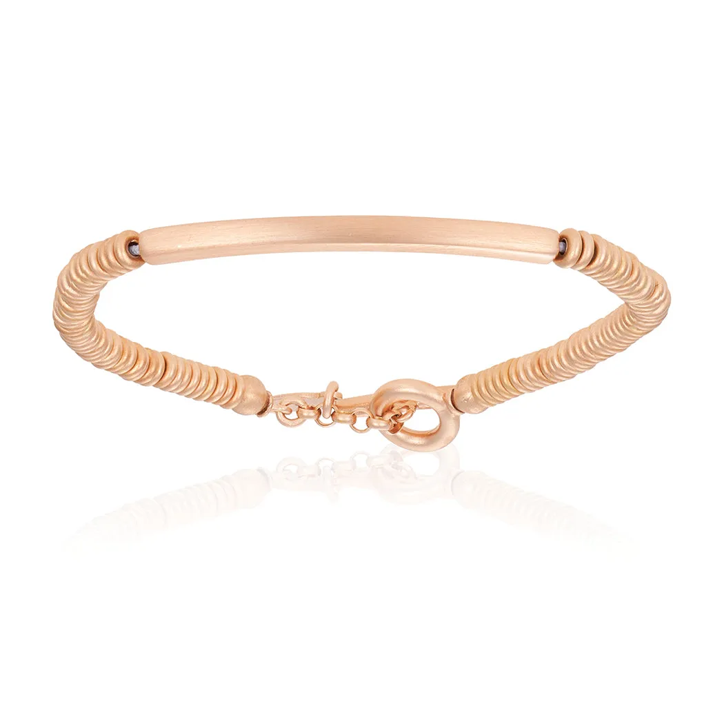 Red and Rose Gold Bracelet Combination