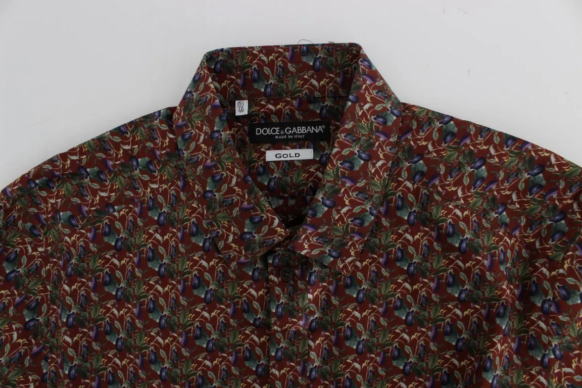 Red Egg Plant GOLD Slim Fit Casual Shirt
