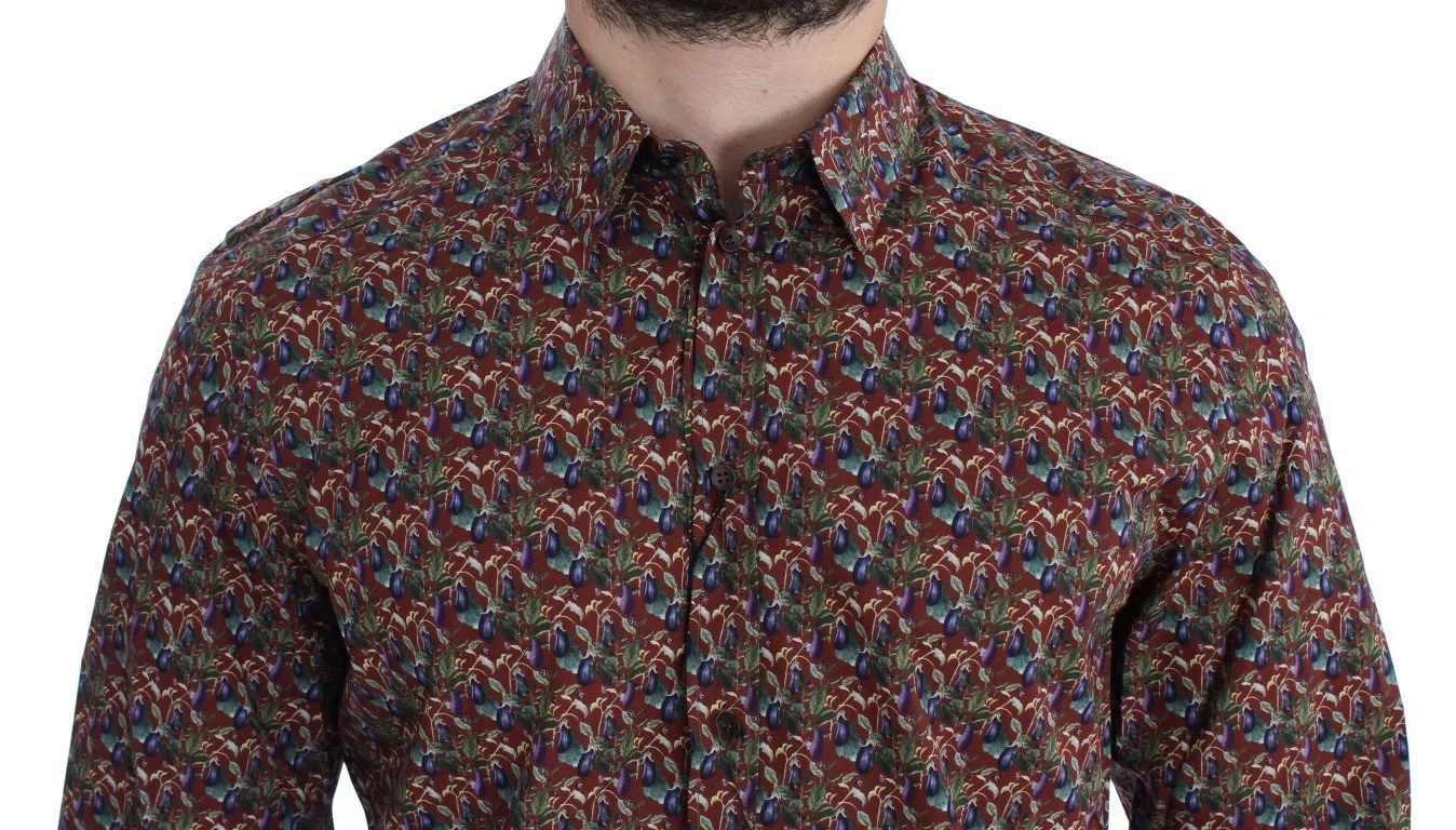 Red Egg Plant GOLD Slim Fit Casual Shirt