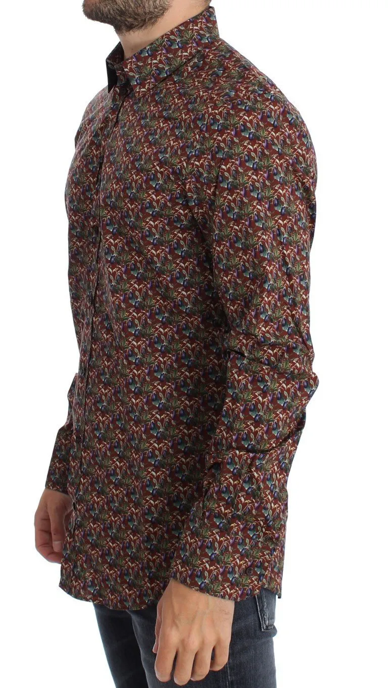 Red Egg Plant GOLD Slim Fit Casual Shirt