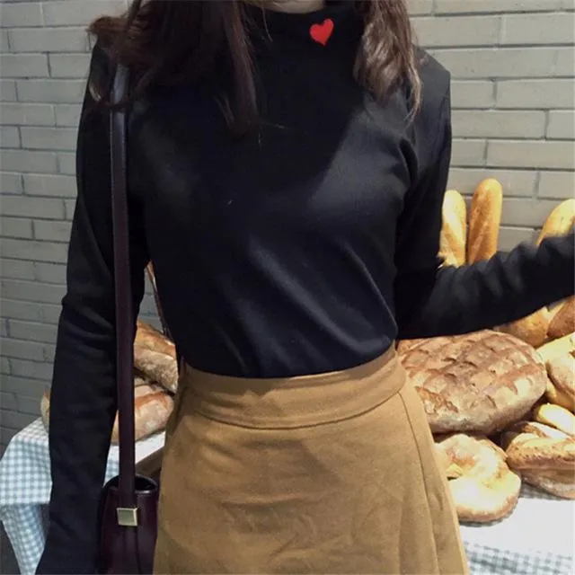 Red Heart Long Sleeve Shirt