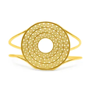 REESE GOLD CUFF BRACELET FILIGREE