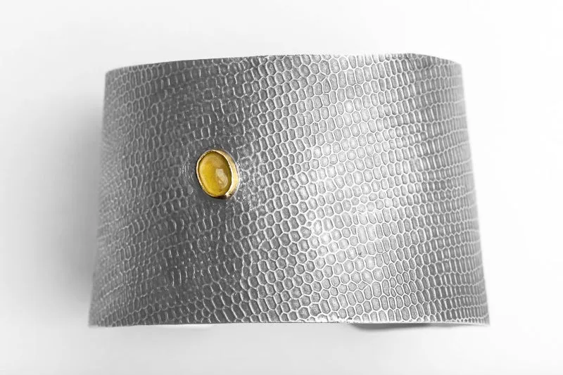 REPTILIA Cuff: Sterling silver