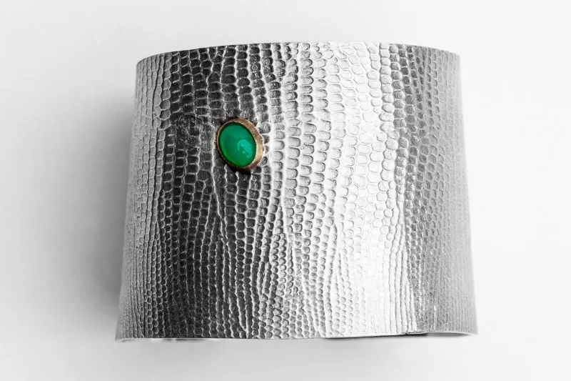 REPTILIA Cuff: Sterling silver