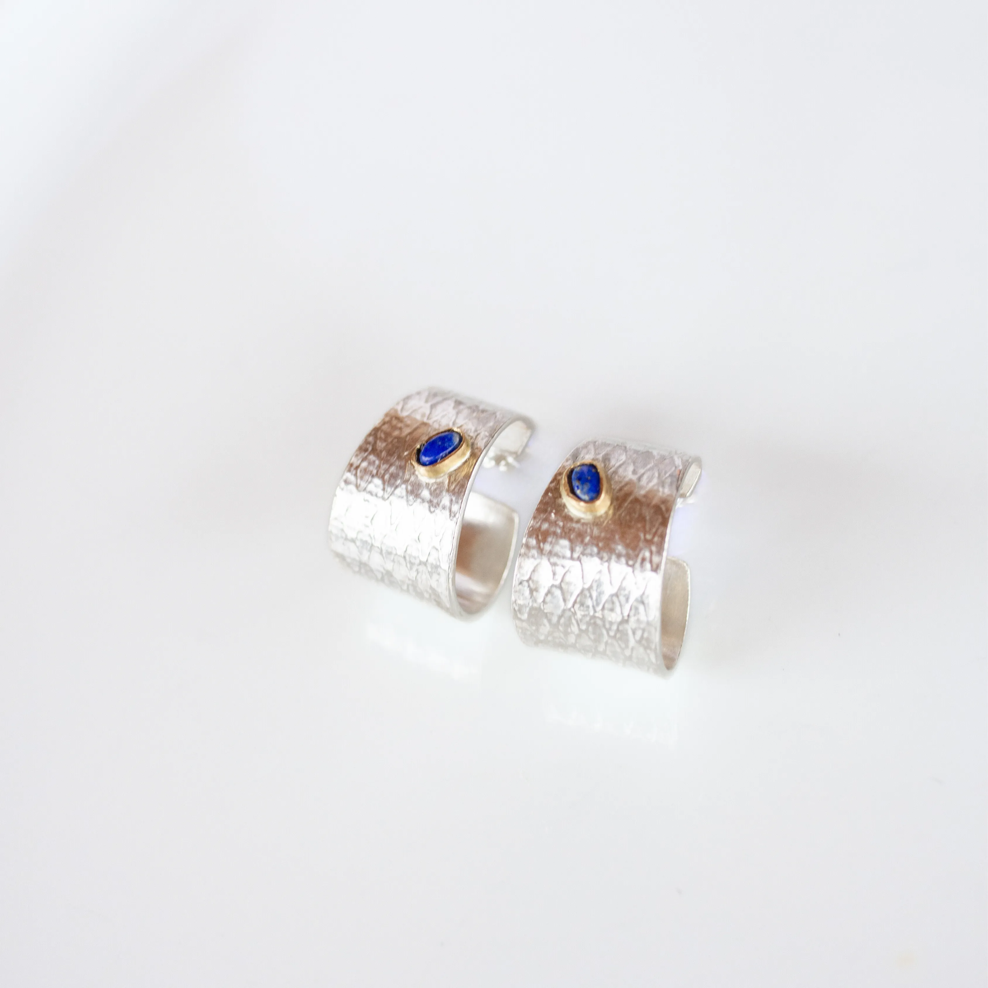 REPTILIA Earring: sterling silver and yellow gold
