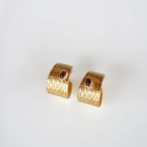 REPTILIA Earring: Vermeil. Yellow gold and sterling silver