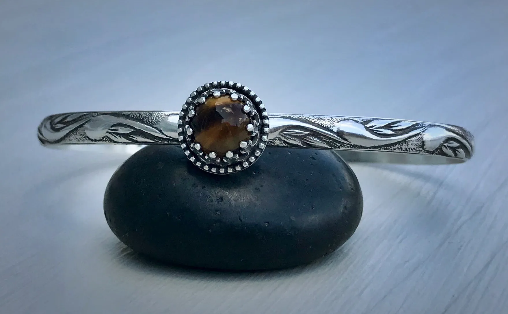 RESERVED: Tiger Eye Stacker Cuff Bracelet
