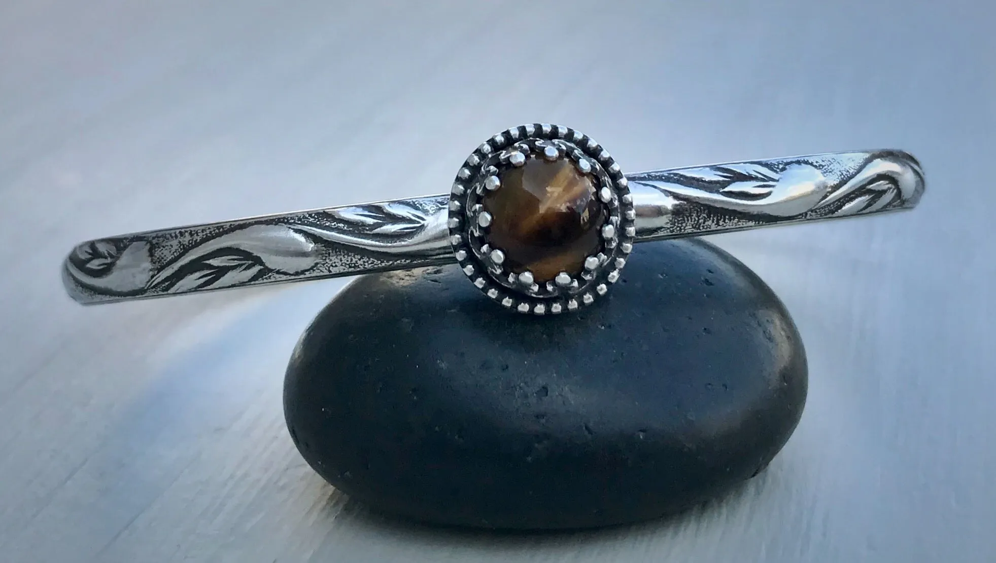 RESERVED: Tiger Eye Stacker Cuff Bracelet