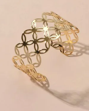 Retro Design Gold Cuff Bracelet