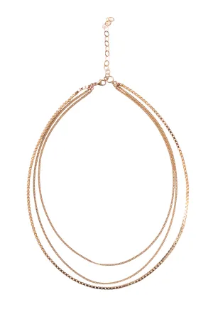 Retro Girl Choker in Gold