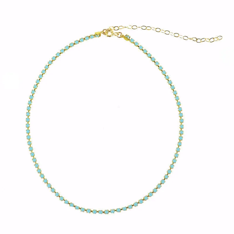Rhinestone Chain Choker