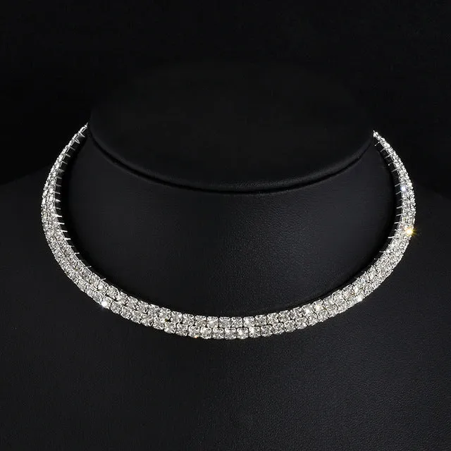 Rhinestone Choker Necklace