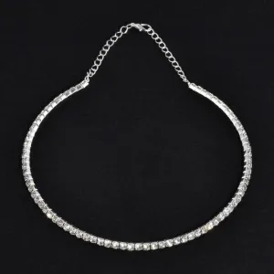 Rhinestone Choker Necklace
