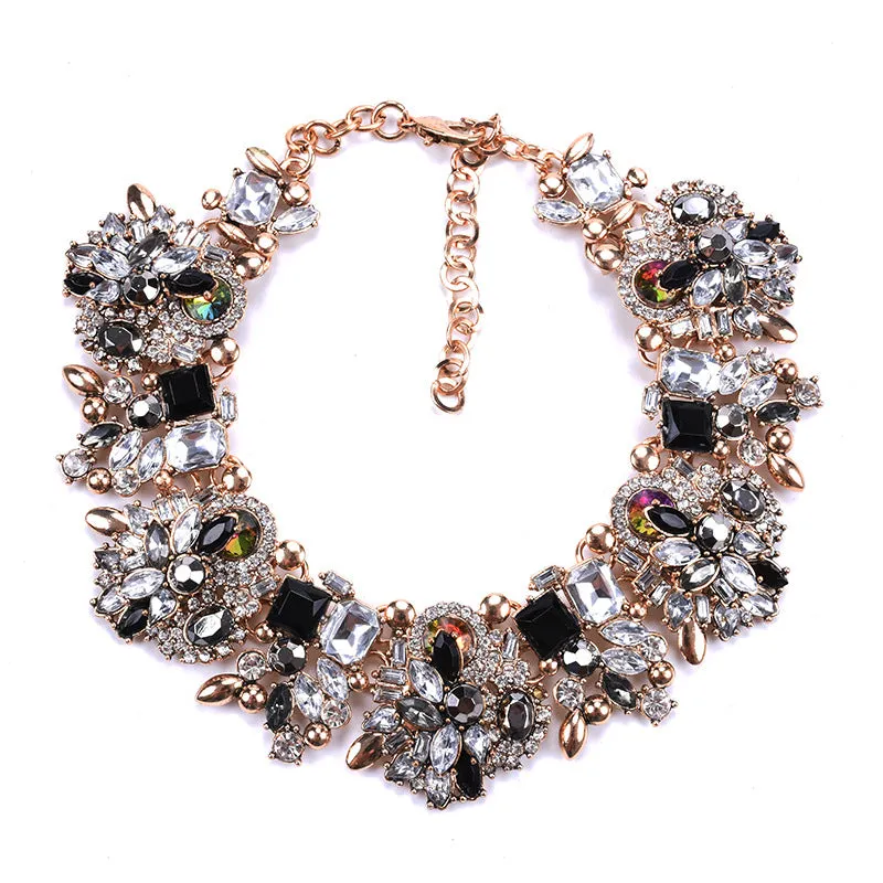 Rhinestone Crystal Collar Necklace