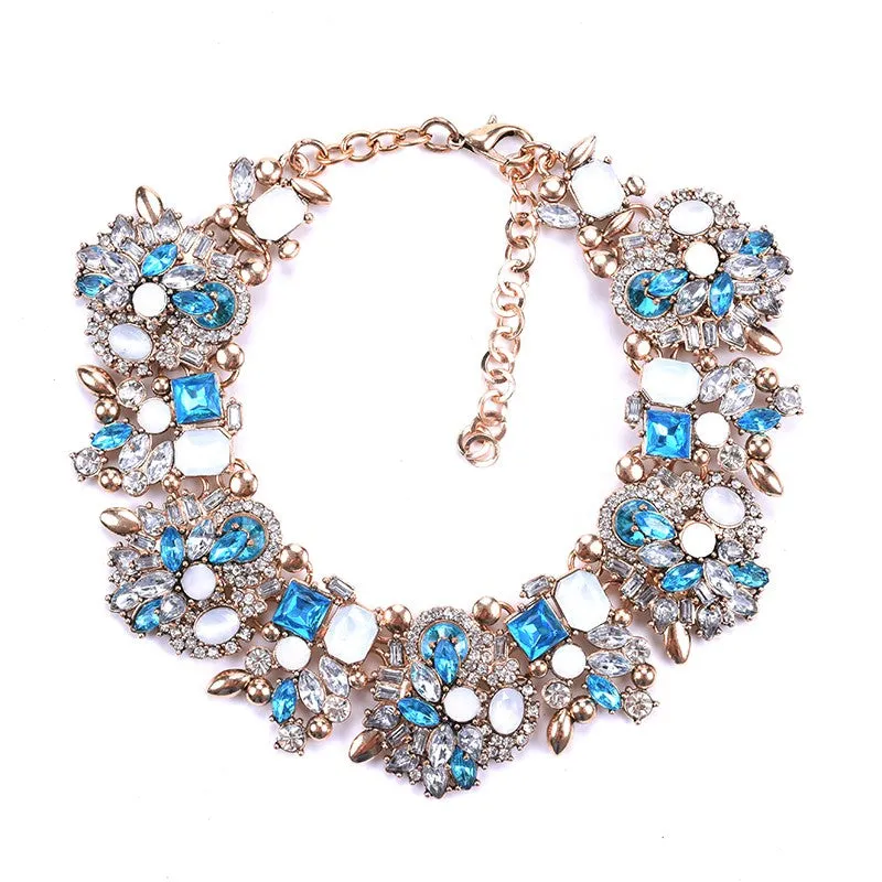 Rhinestone Crystal Collar Necklace