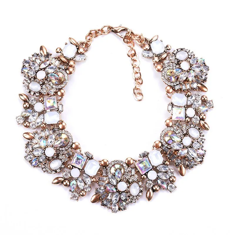 Rhinestone Crystal Collar Necklace