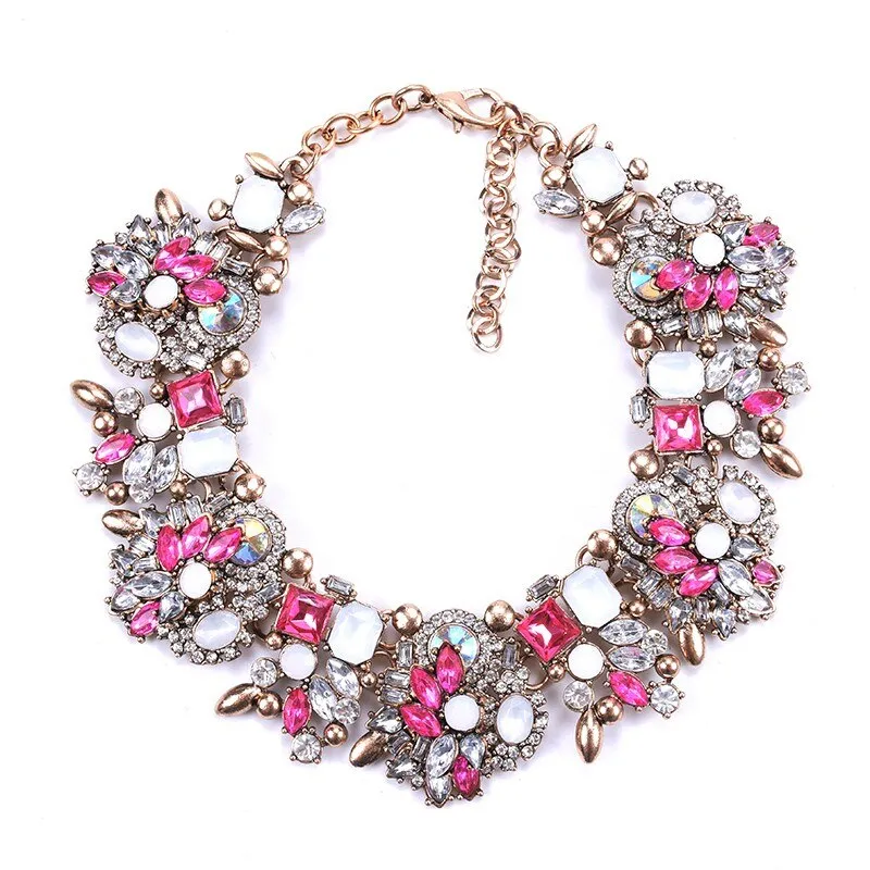 Rhinestone Crystal Collar Necklace