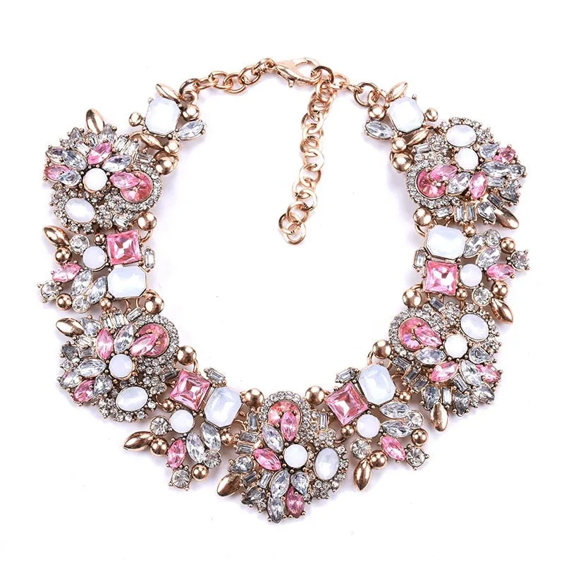 Rhinestone Crystal Collar Necklace