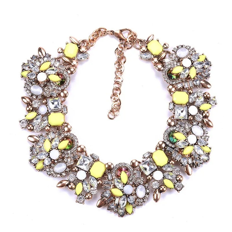 Rhinestone Crystal Collar Necklace