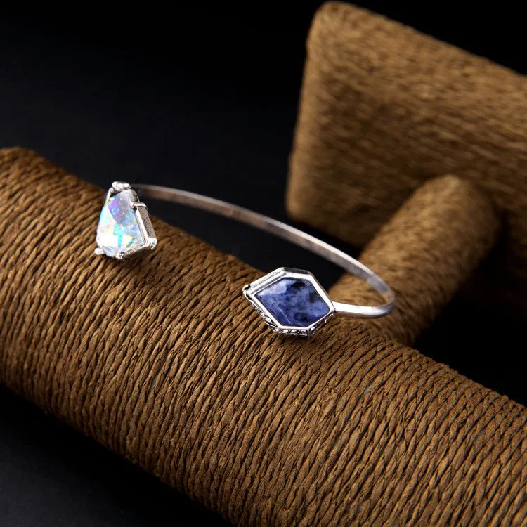 Rhinestone Edge Cuff Bracelet