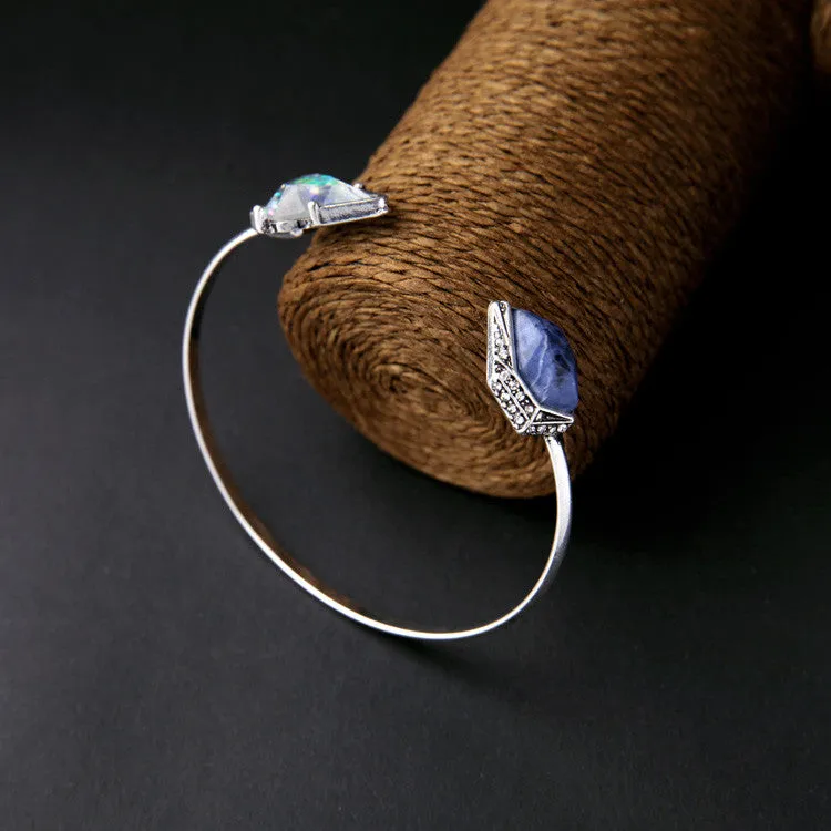 Rhinestone Edge Cuff Bracelet