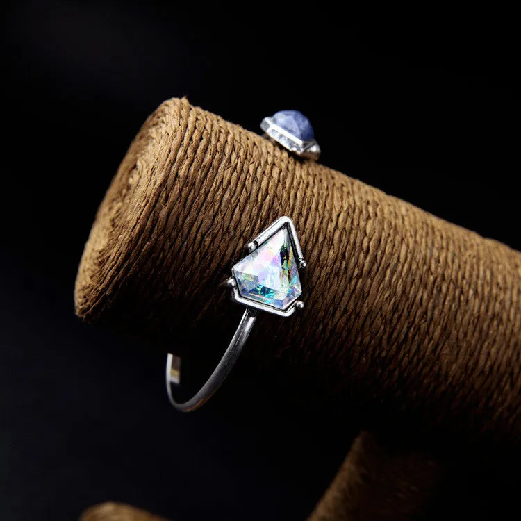 Rhinestone Edge Cuff Bracelet
