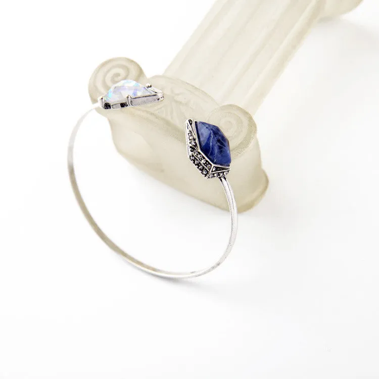 Rhinestone Edge Cuff Bracelet