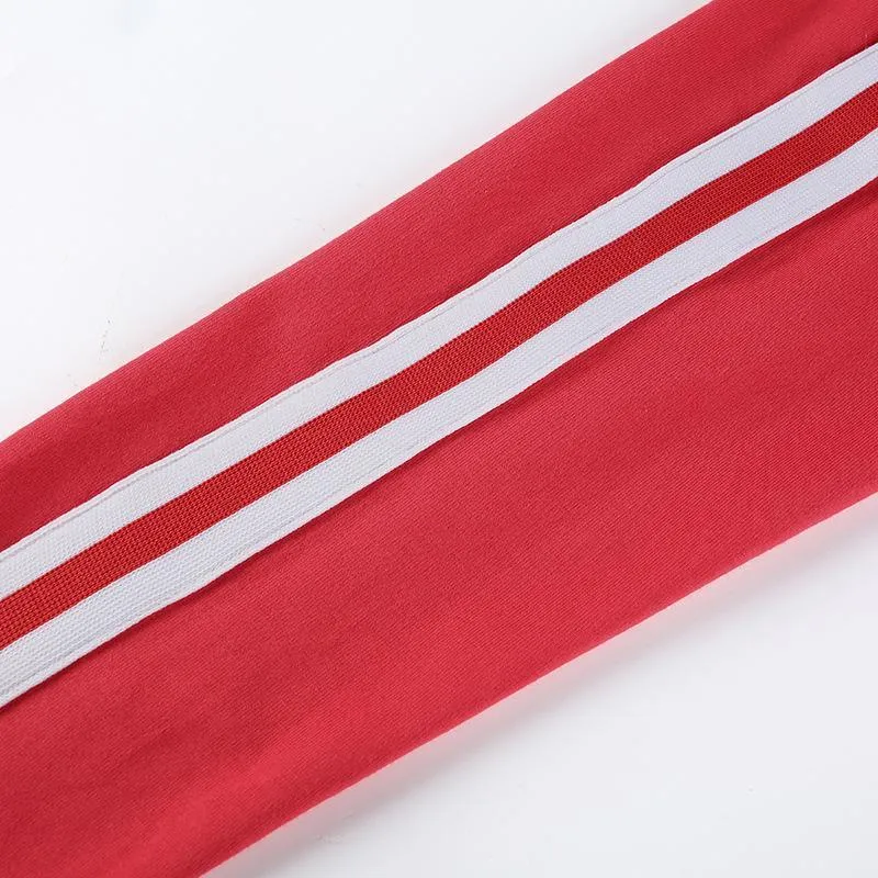 'Rome' Striped Turtleneck Crop Shirt