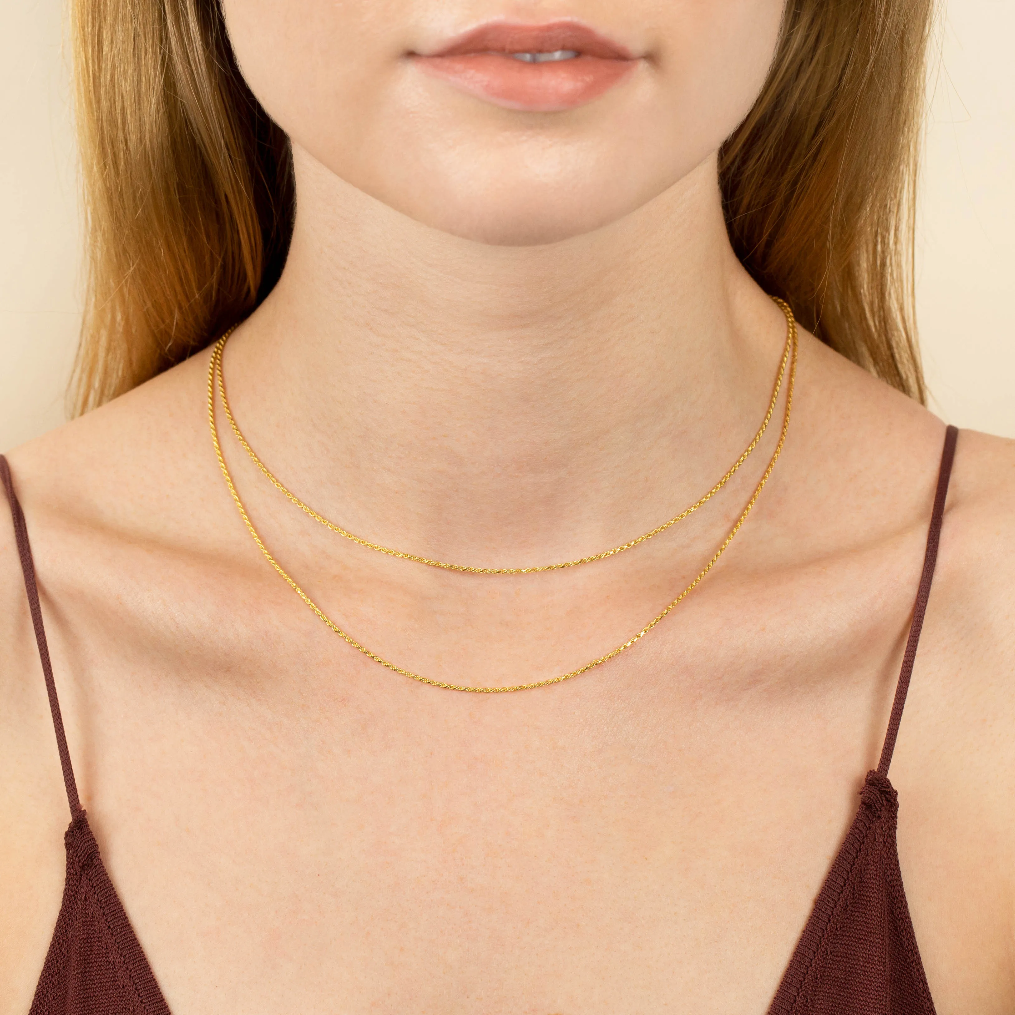 Rope Chain Necklace Combo Set