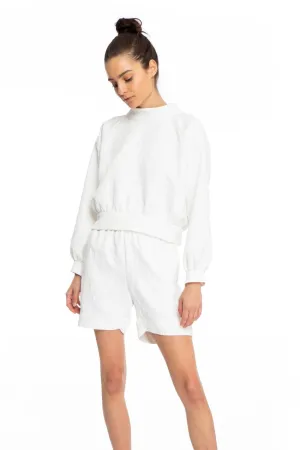 Roz White Jacquard Shorts