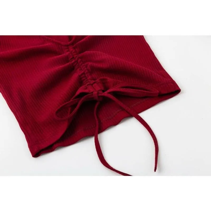 Ruched V-Neck Shirt