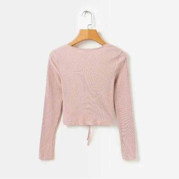Ruched V-Neck Shirt