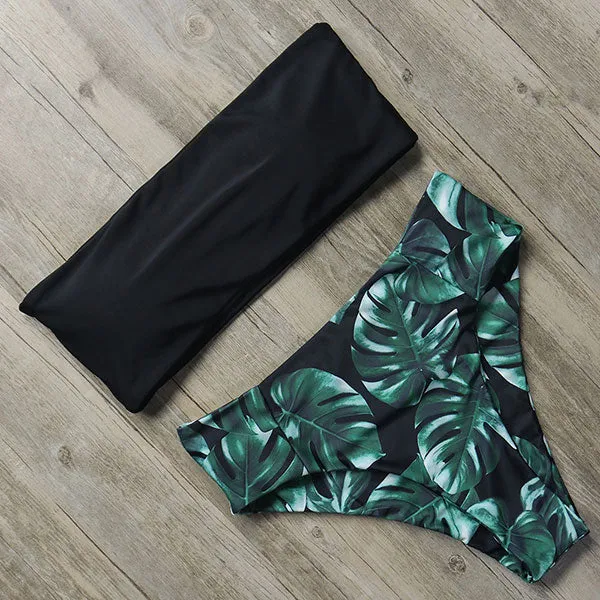 RUUHEE Bandage Bikini Swimwear Women Swimsuit High Waist Bikini Set 2021 Bathing Suit Push Up Maillot De Bain Femme Beachwear