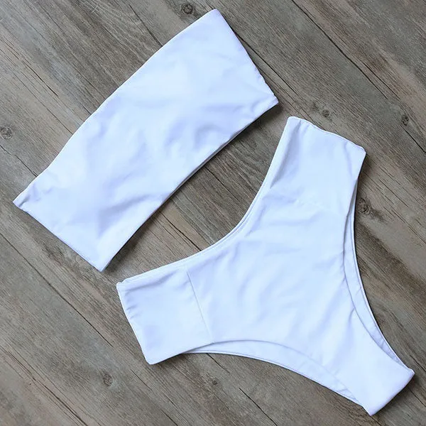 RUUHEE Bandage Bikini Swimwear Women Swimsuit High Waist Bikini Set 2021 Bathing Suit Push Up Maillot De Bain Femme Beachwear