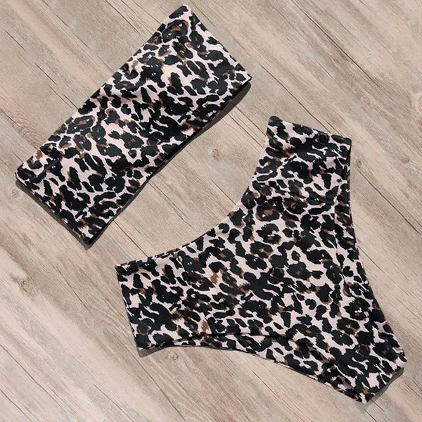 RUUHEE Bandage Bikini Swimwear Women Swimsuit High Waist Bikini Set 2021 Bathing Suit Push Up Maillot De Bain Femme Beachwear