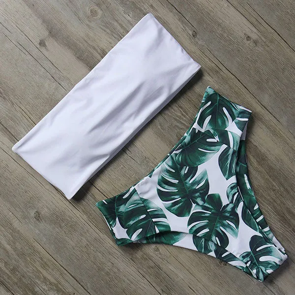 RUUHEE Bandage Bikini Swimwear Women Swimsuit High Waist Bikini Set 2021 Bathing Suit Push Up Maillot De Bain Femme Beachwear