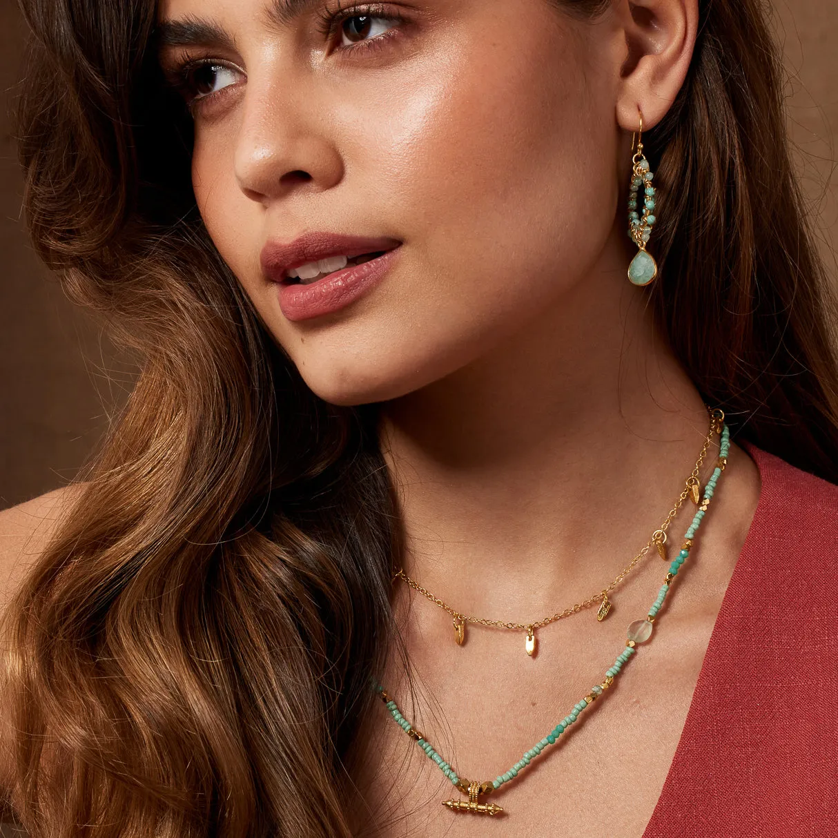 Sadie Necklace Aqua