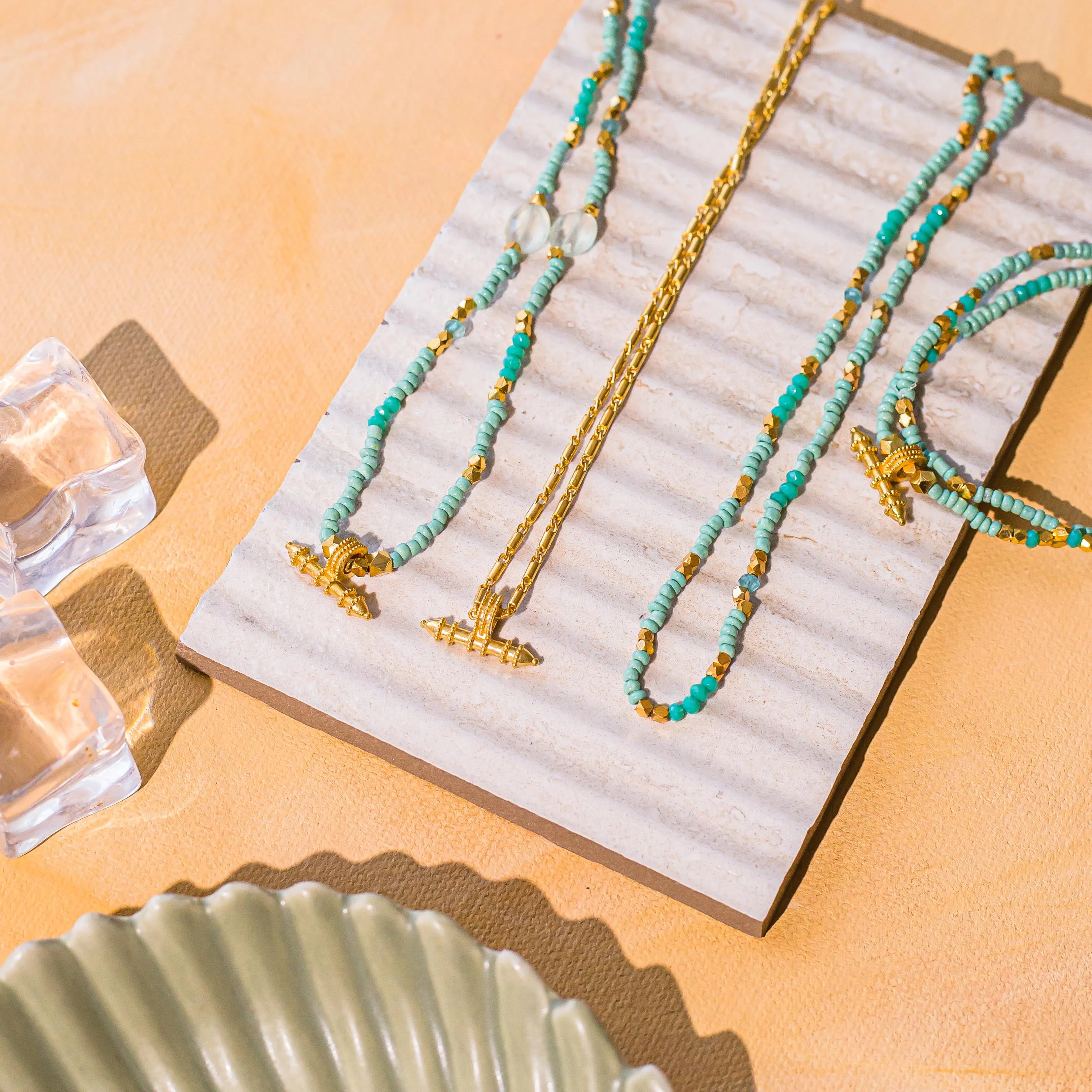 Sadie Necklace Aqua