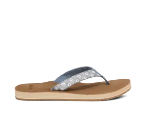 Sanuk W's Happy Placer Daisy Flip Flops