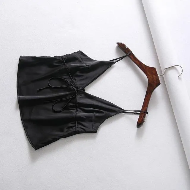 Satin Crop Top