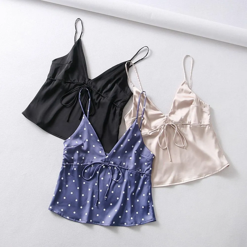 Satin Crop Top