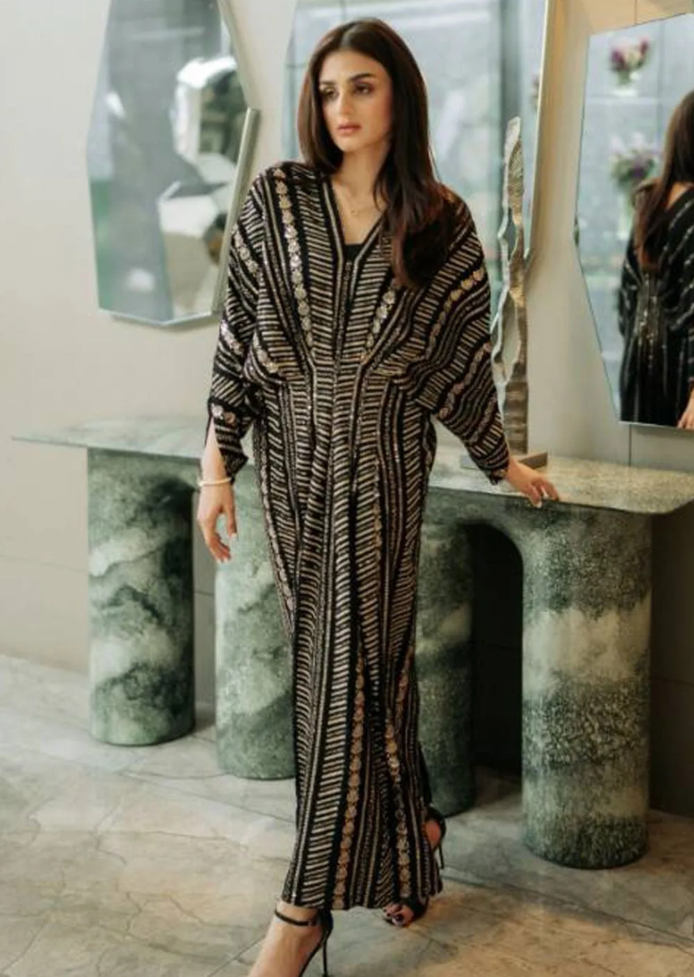 SBM101 Naira - Black Memsaab Formal Kaftan