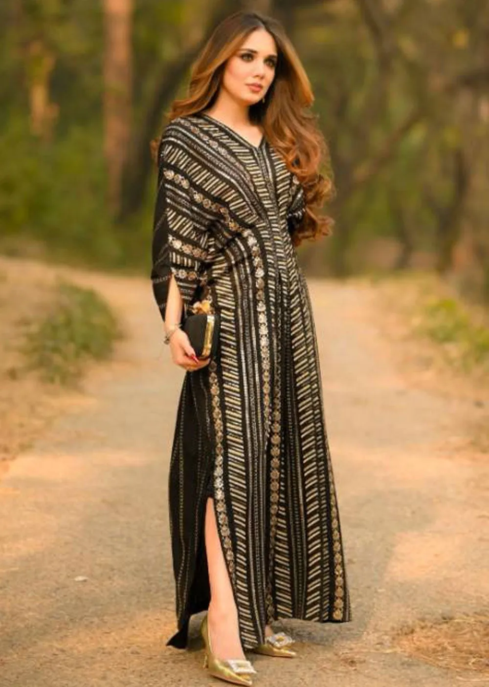 SBM101 Naira - Black Memsaab Formal Kaftan