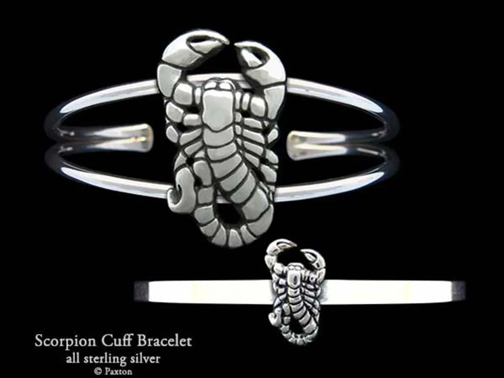 Scorpion Cuff Bracelet Sterling Silver