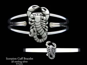 Scorpion Cuff Bracelet Sterling Silver