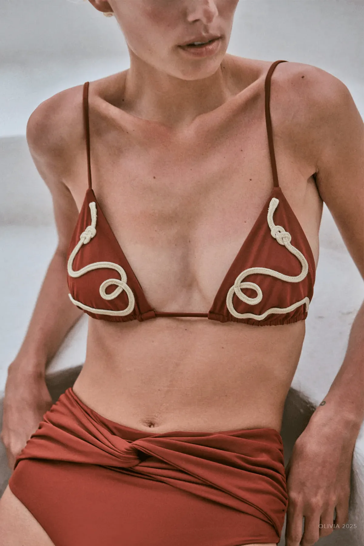 Second Nature Bikini Top in Terracota