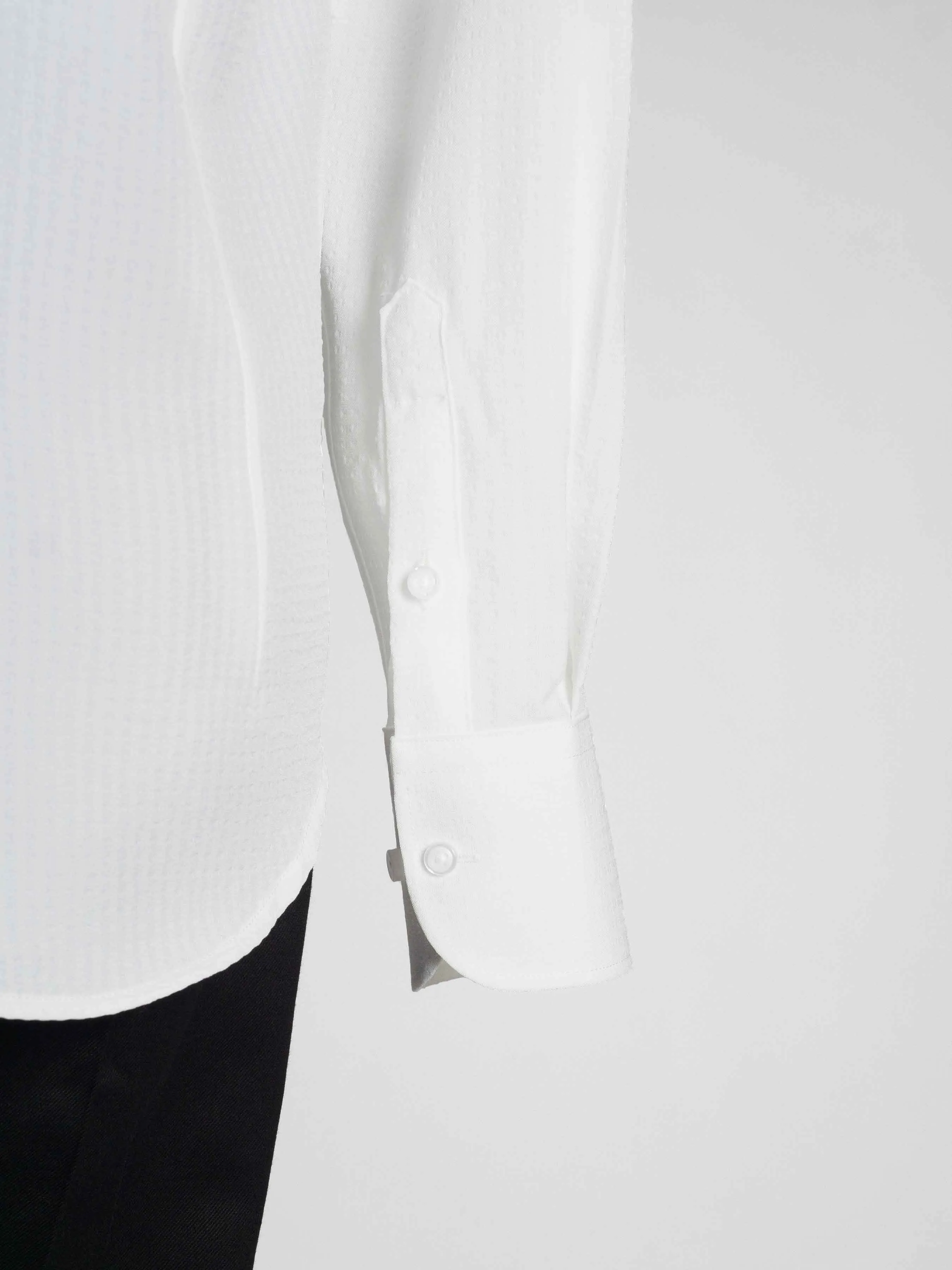 Seersucker Shirt - White