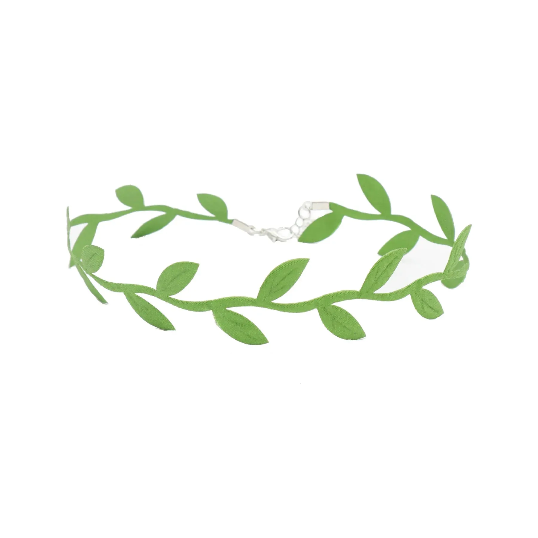 Sen series soft sister jewelry girl green neck band peach heart bow neck chain Choker collar collarbone chain necklace