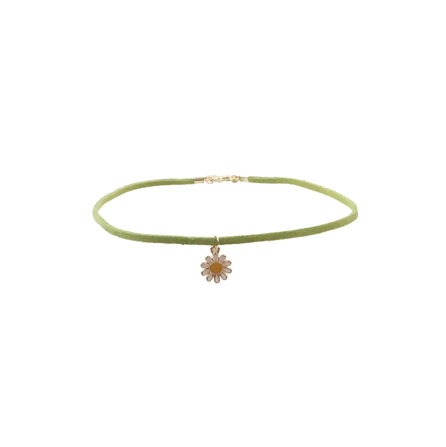 Sen series soft sister jewelry girl green neck band peach heart bow neck chain Choker collar collarbone chain necklace